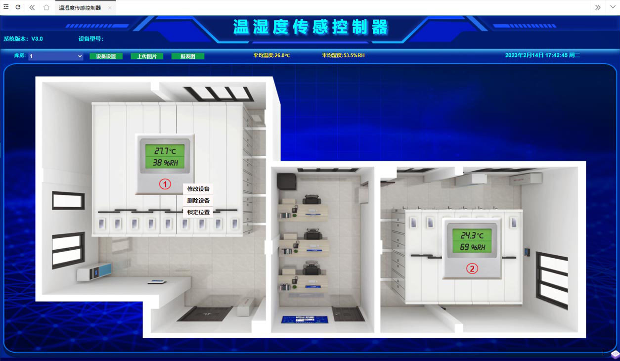 温湿度传感控制器管理