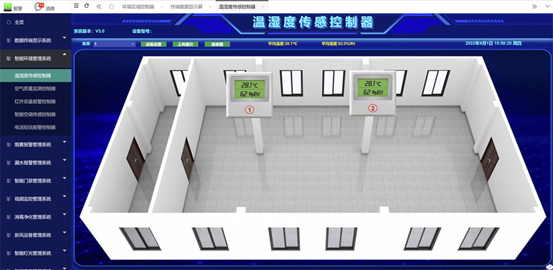 温湿度显示界面